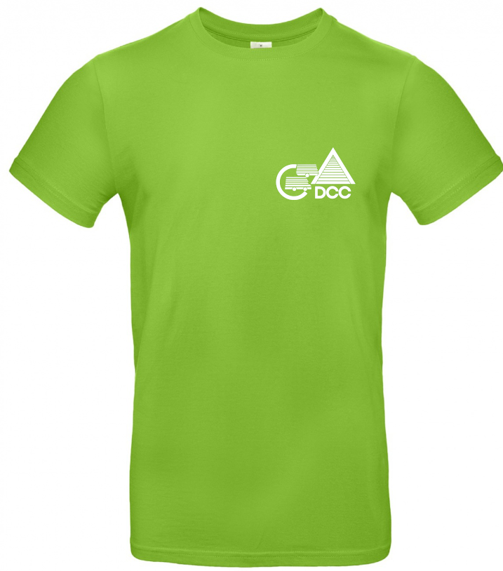 DCC Deutscher Camping Club - T-Shirt  (Unisex) Grün/Weiß