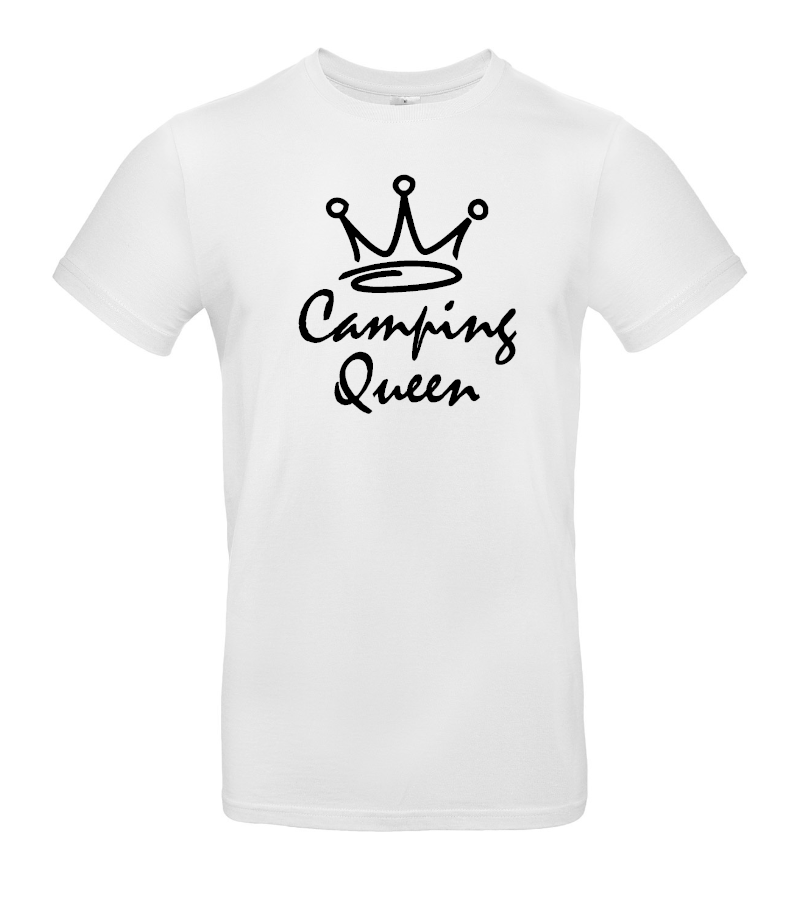 camper-kleidung-t-shirt-camping-queen-white Camping Queen - Damen Camping T-Shirt XXL