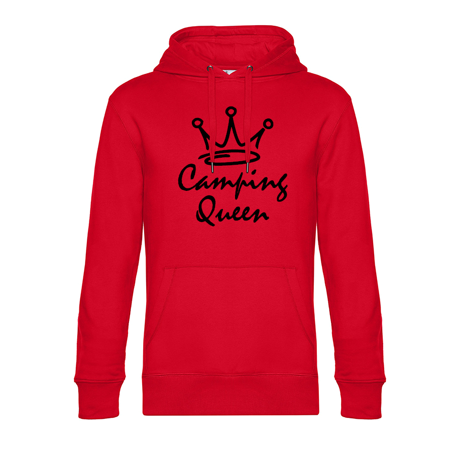 wohnmobil-wohnwagen-bekleidung-hoodie-fuer-camper-camping-queen-red-black Camping Queen - Unser Hoodie für Camper ist die ideale Camping Kleidung. Unsere Hoodies eignen sich für Wohnmobil, Wohnwagen oder Dauercamper. Ideal auch als Geschenk für Camper.