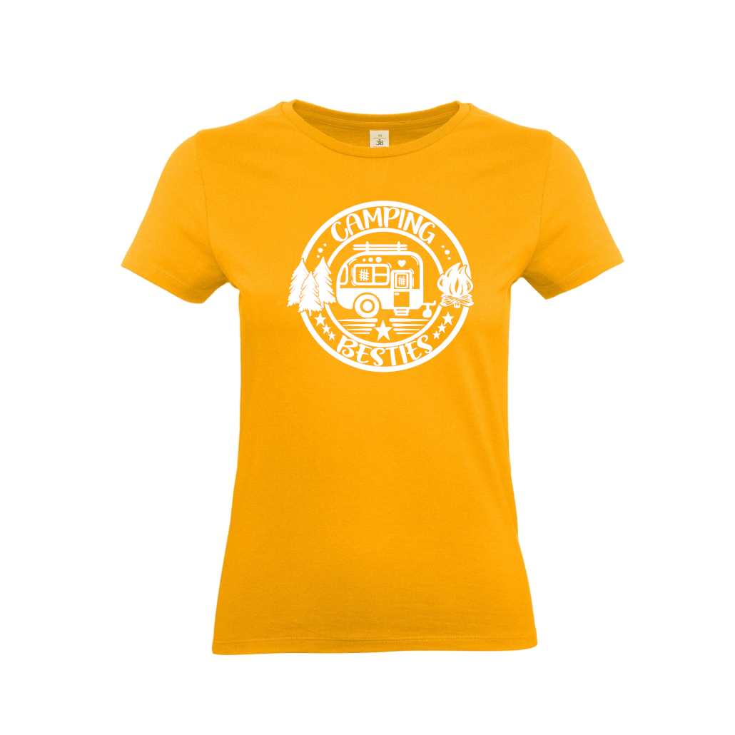 Cool-Camping-Camper-T-Shirts-fuer-eine-Camperin-Besties-Apricot Cool Camping - Camping Besties