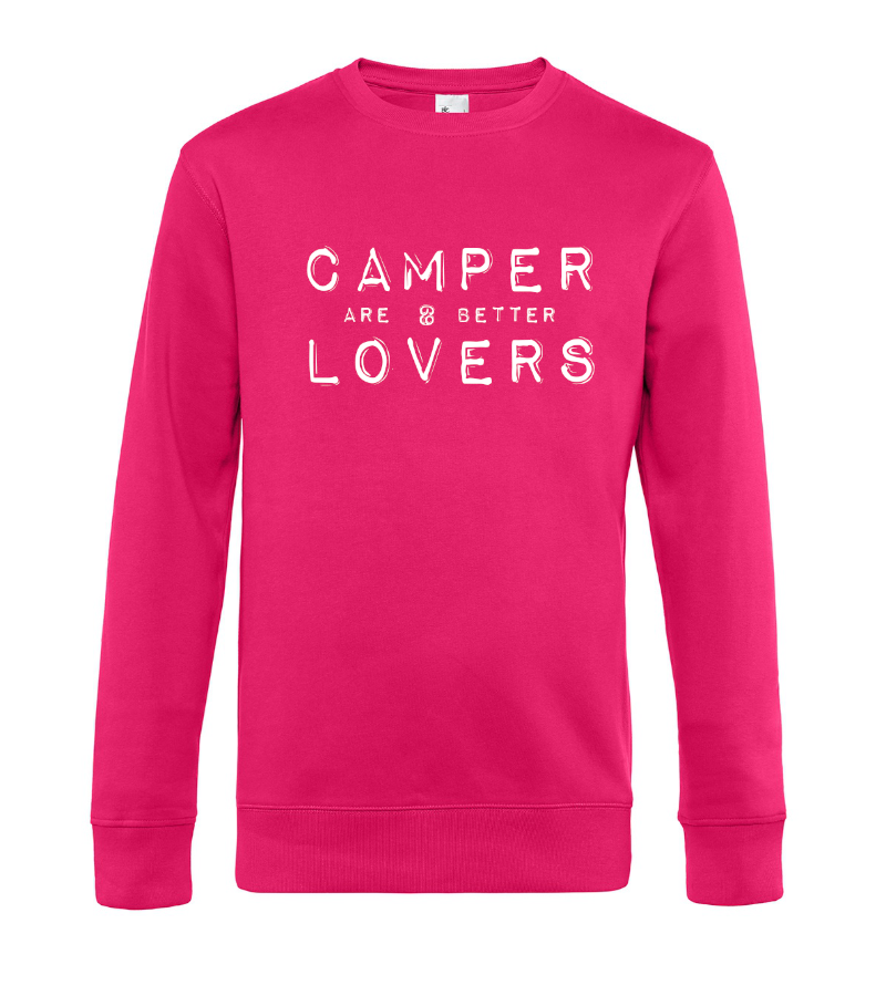 camping-sweatshirt-pullover-camper-are-better-lovers-magenta-pink Camper are better Lovers - Camping Sweatshirt / Pullover (Unisex)