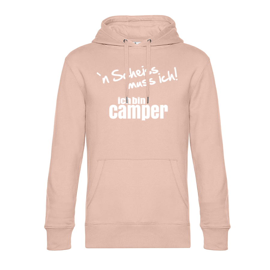 `N Scheiss muss ich! Ich bin Camper - Unser Hoodie für Camper ist die ideale Camping Kleidung. Unsere Hoodies eignen sich für Wohnmobil, Wohnwagen oder Dauercamper. Ideal auch als Geschenk für Camper.