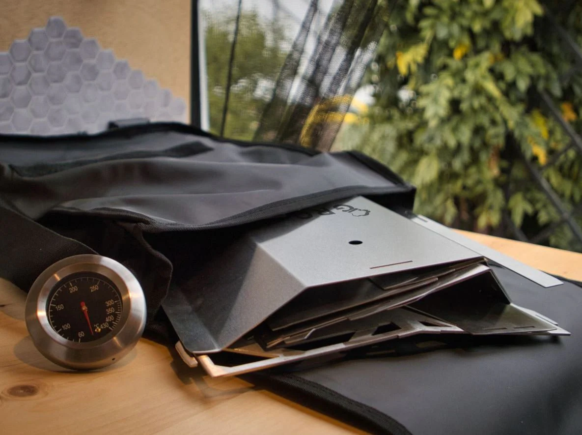 GROVE Umhängetasche – Transporttasche aus LKW-Plane für HORST & Zubehör (schwarz)