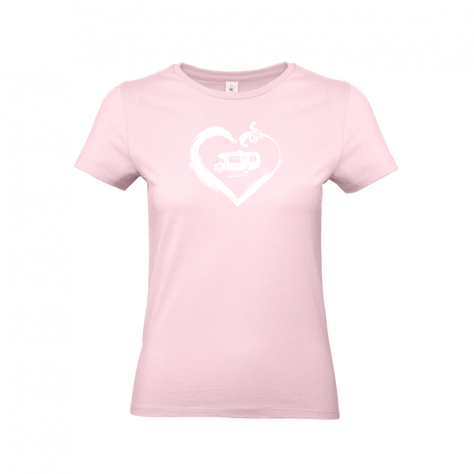 Damen-Camping-Kleidung-T-Shirts-fuer-Camper-Wohnmobil-Camperin-mit-Herz-Orchid