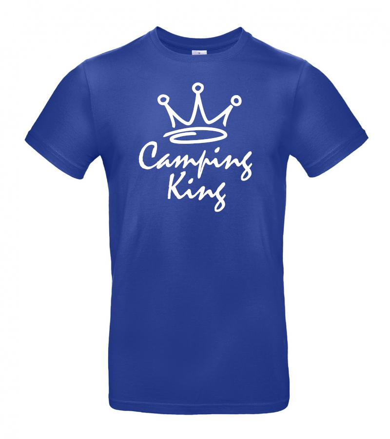 camper-kleidung-t-shirt-camping-king-cobald-blue Camping King - Camping T-Shirt (Unisex)