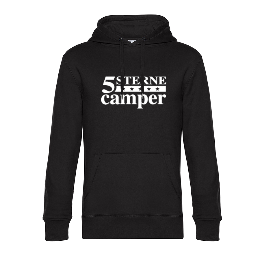 5 Sterne Camper - Unser Hoodie für Camper ist die ideale Camping Kleidung. Unsere Hoodies eignen sich für Wohnmobil, Wohnwagen oder Dauercamper. Ideal auch als Geschenk für Camper.