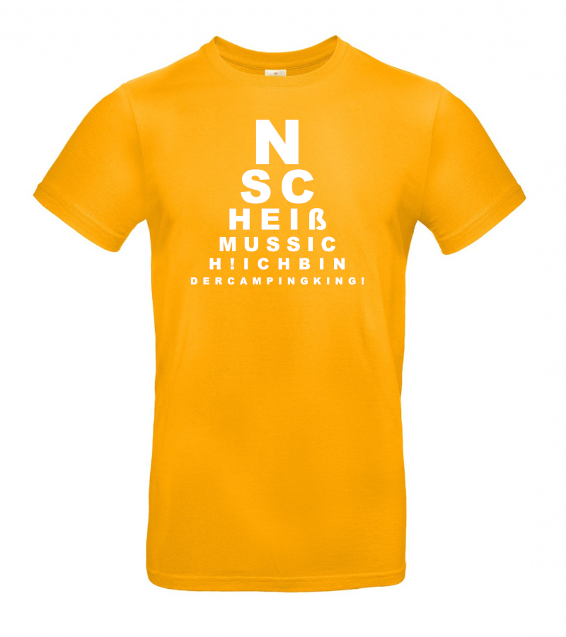 Camping-King-Campen-de-Geschenk-fuer-Camper-Apricot ICH BIN DER CAMPING KING - Camping T-Shirt für Camper mit Humor!