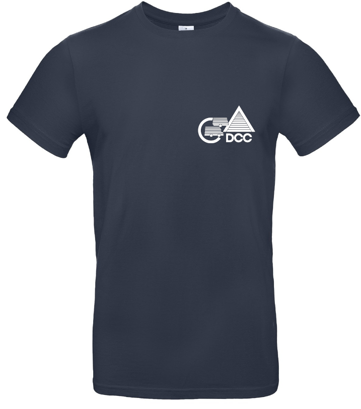 DCC Deutscher Camping Club - T-Shirt  (Unisex) Blau/Weiß