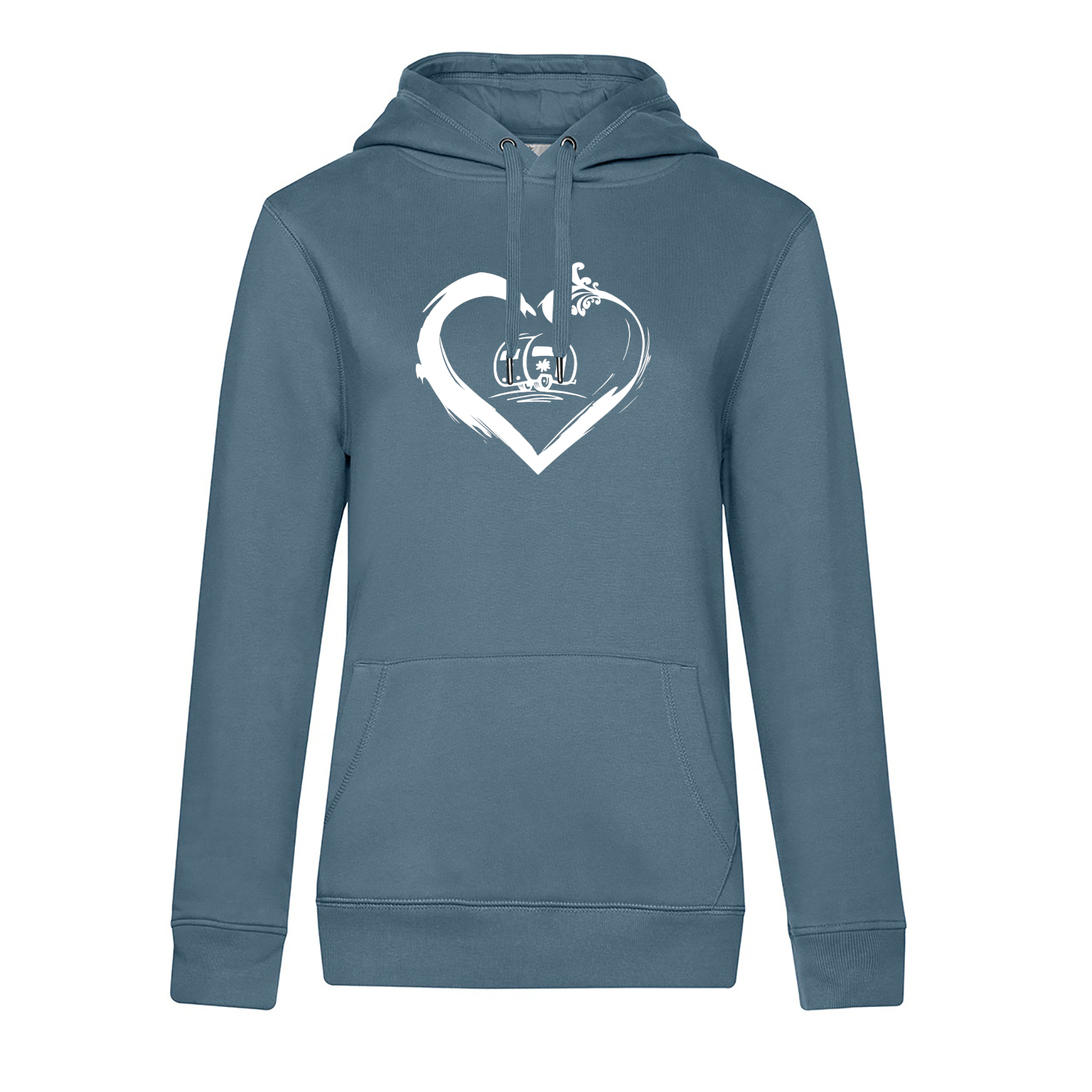 Wohnwagen mit Herz - Camping Hoodie für Frauen - Unser Hoodie für Camper ist die ideale Camping Kleidung. Unsere Hoodies eignen sich für Wohnmobil, Wohnwagen oder Dauercamper. Ideal auch als Geschenk für Camper.