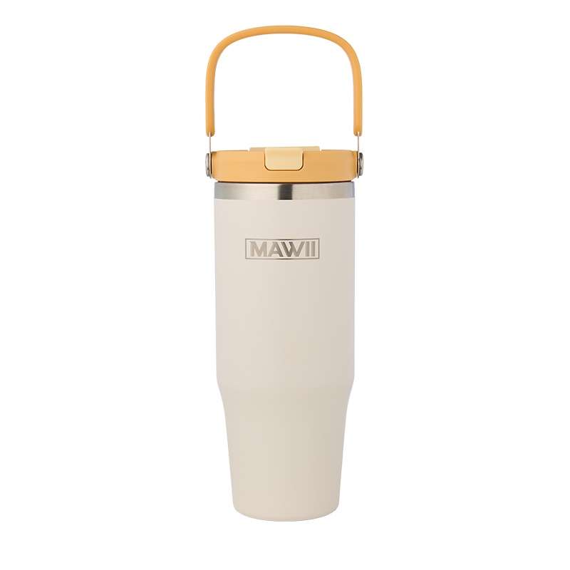 MAWII Aloha Cup Becher mit Henkel creme (1 Liter)