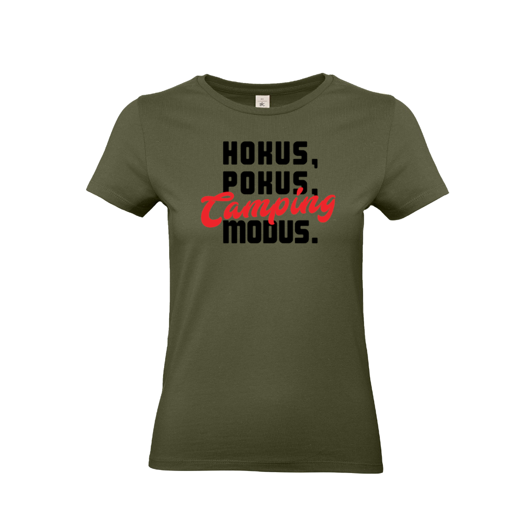 HOKUS, POKUS, CAMPING MODUS - Camping T-Shirt für eine Camperin-