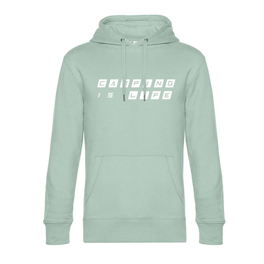 Camping is Life - Unser Hoodie für Camper ist die ideale Camping Kleidung. Unsere Hoodies eignen sich für Wohnmobil, Wohnwagen oder Dauercamper. Ideal auch als Geschenk für Camper.