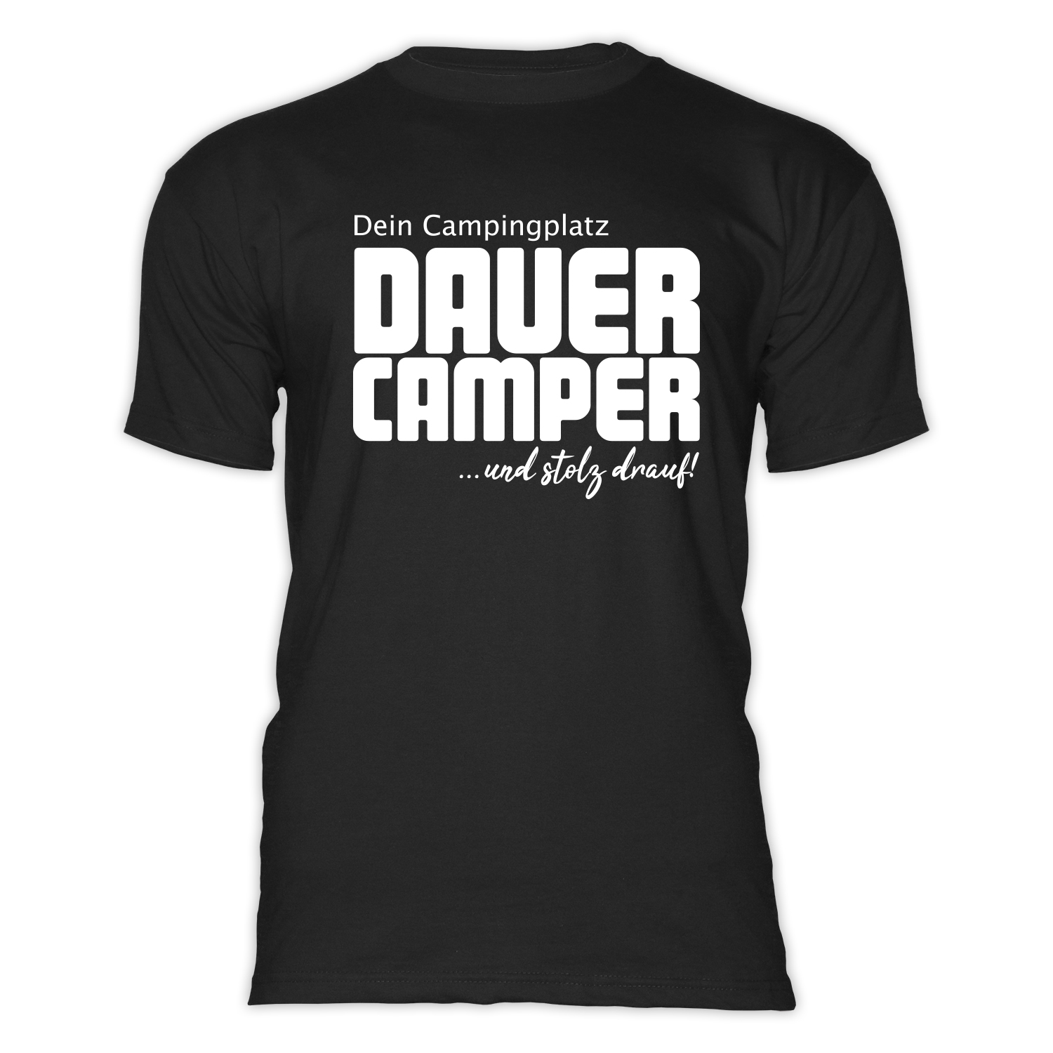 Oortkaten DAUERCAMPER- Herren-Camping-T-Shirt