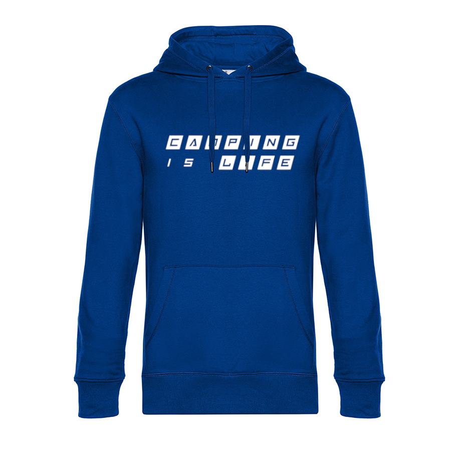 Camping is Life - Unser Hoodie für Camper ist die ideale Camping Kleidung. Unsere Hoodies eignen sich für Wohnmobil, Wohnwagen oder Dauercamper. Ideal auch als Geschenk für Camper.