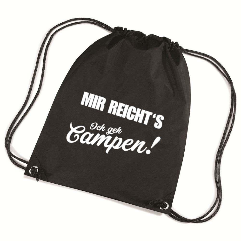 camping-bekleidung-camper-rucksack-mir-reichts-ich-geh-campen-black-white Mir reicht´s - Ich geh Campen! - Camping Rucksack