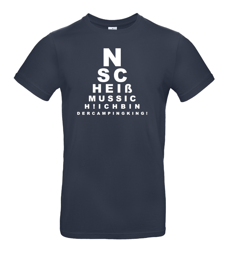 ICH BIN DER CAMPING KING - Camping T-Shirt für Camper mit Humor!