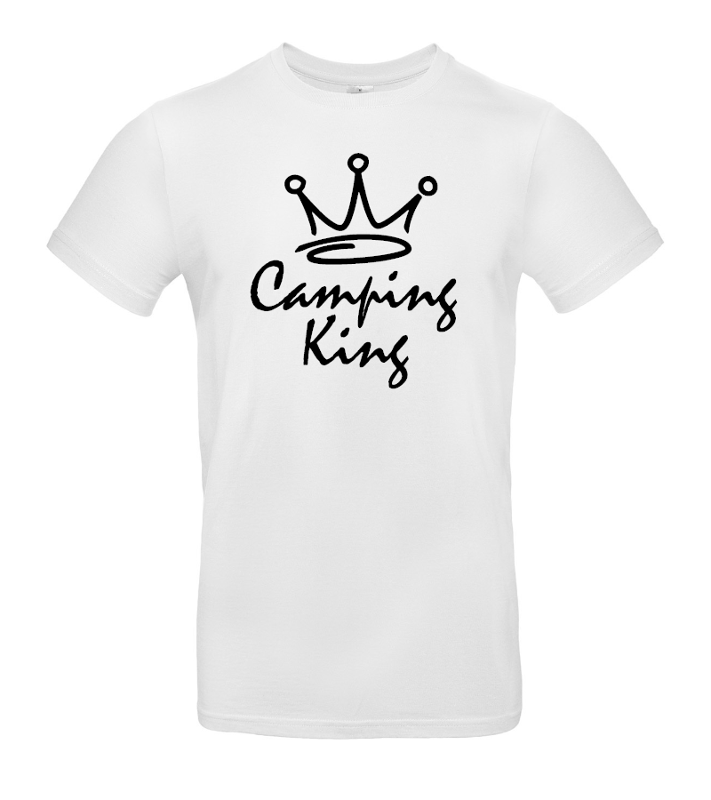 camper-kleidung-t-shirt-camping-king-white Camping King - Herren Camping T-Shirt XXL