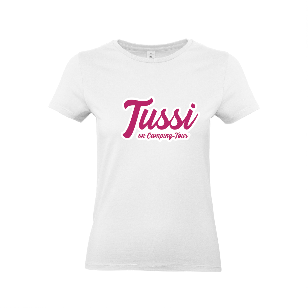 Tussi on Camping-Tour - Camping T-Shirt für Frauen
