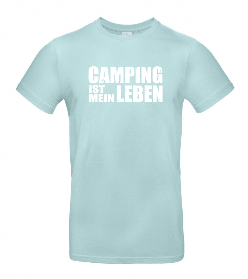 camper-kleidung-t-shirt-caping-isi-mein-leben-millenial-mint Camping ist mein Leben -  Camping T-Shirt (Unisex)