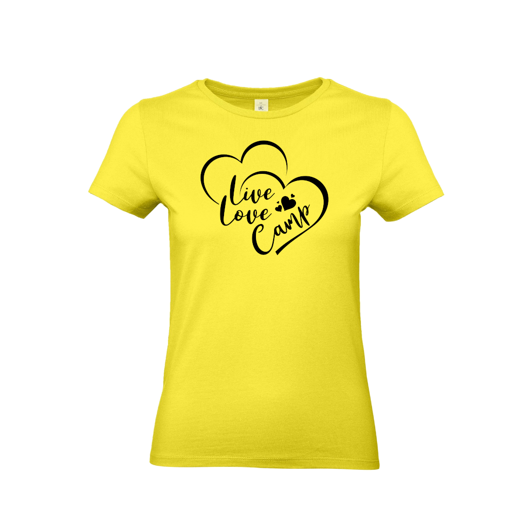 LIVE LOVE CAMP - Camping T-Shirt für Frauen
