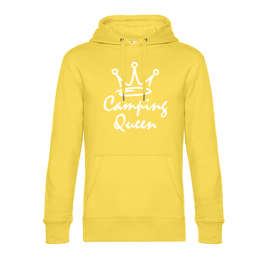 Camping Queen - Unser Hoodie für Camper ist die ideale Camping Kleidung. Unsere Hoodies eignen sich für Wohnmobil, Wohnwagen oder Dauercamper. Ideal auch als Geschenk für Camper.