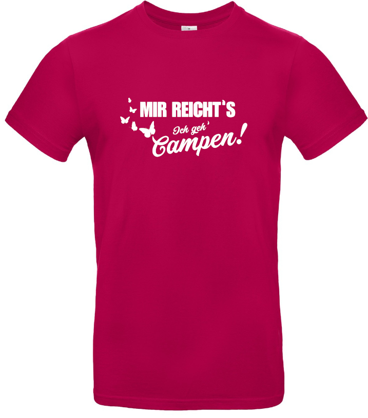 mir-reichts-ich-geh-campen-schmetterling-camping-t-shirt-sorbet Mir reicht's! Ich geh campen! (Schmetterlinge) - Camping T-Shirt (Unisex)