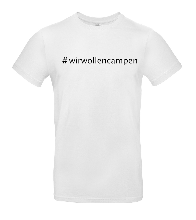 #wirwollencampen - Camping T-Shirt (Unisex)