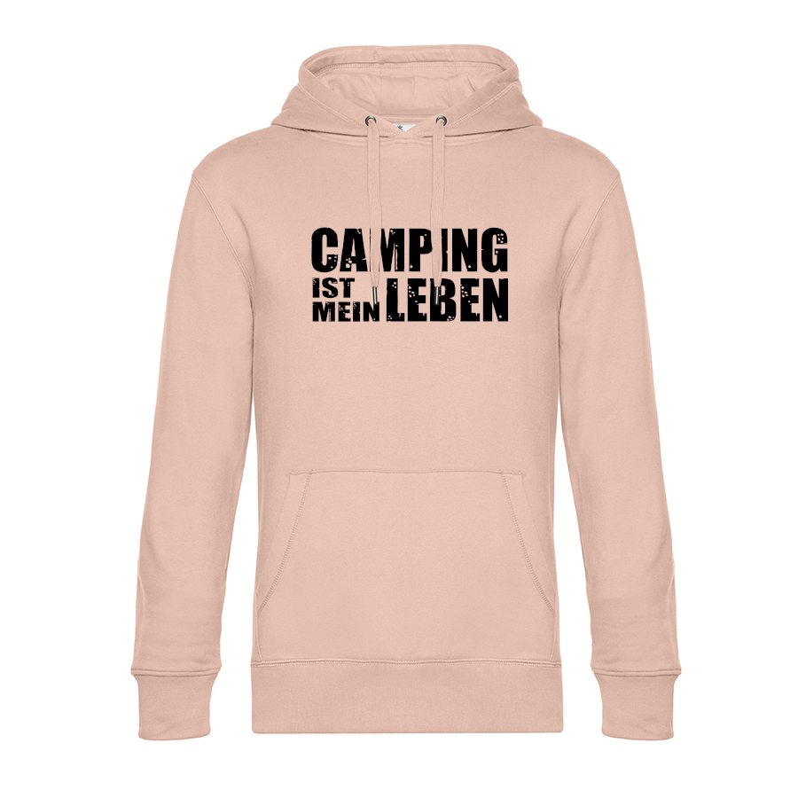 Camping ist mein Leben - Unser Hoodie für Camper ist die ideale Camping Kleidung. Unsere Hoodies eignen sich für Wohnmobil, Wohnwagen oder Dauercamper. Ideal auch als Geschenk für Camper.